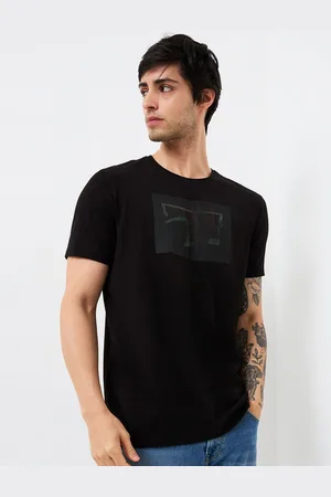 SPYKAR Men Graphic Printed Round Neck Cotton Slim Fit T-shirt