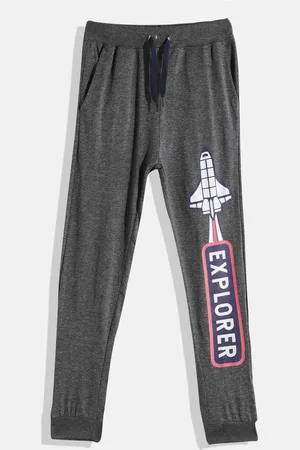 Eteenz Boys Premium Cotton Typography Printed Joggers