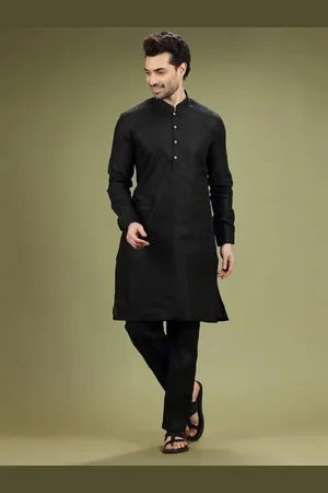 OOMPH Mandarin Collar Long Sleeves Straight Kurta