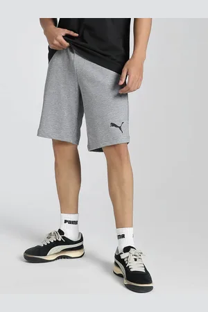 PUMA Ess Men Brand Logo Pure Cotton Mid Rise Shorts