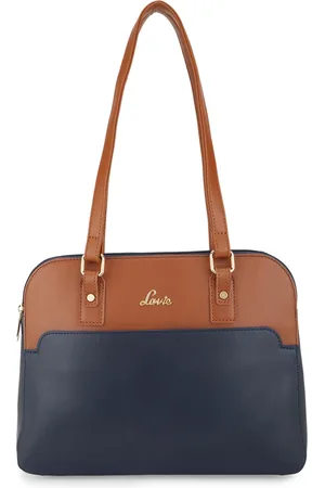 LAVIE Colourblocked Structured Shoulder Bag