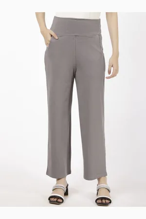 Spiffy Women Smart Loose Fit High-Rise Trousers