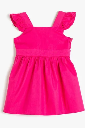 Koton Girls Square Neck Fit & Flare Dress