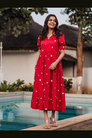 Hay Clothing Women Printed Fit and Flare Dress