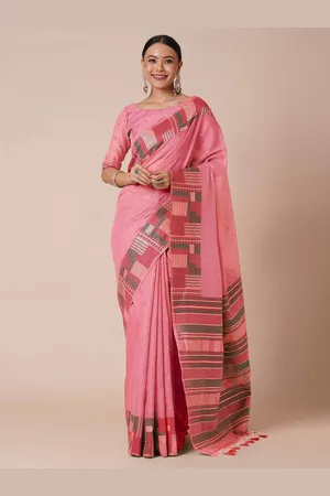 House of Pataudi Ethnic Motif Woven Design Banarasi Silk Saree