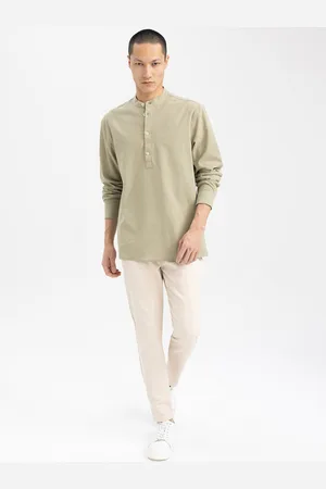 DeFacto Men Mid-Rise Slim-Fit Regular Trousers