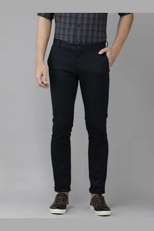 U.S. Polo Assn. U S Polo Assn Men Navy Blue Slim Fit Trousers