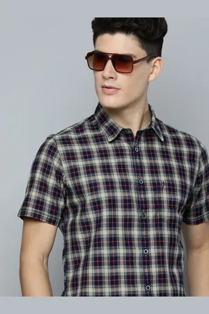 Indian Terrain Tartan Checks Chiseled Fit Cotton Shirt