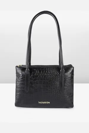 Hidesign Animal Textured Leather Structured Shoulder Bag