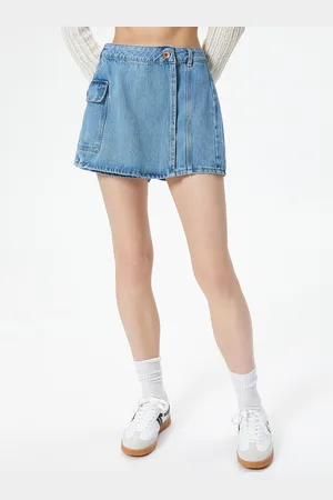 Koton Women Pure Cotton Denim Shorts