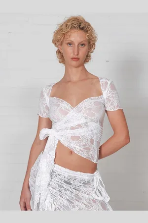 Stylecast Sweetheart Neck Crop Top