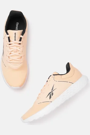 Reebok Women Peach-Coloured & Navy Blue Brand Logo Print Authentic Running Shoes