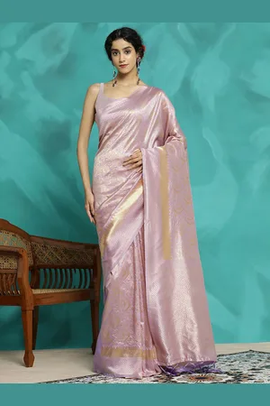 Jaipur Paisley Zari Woven Heavy Banarasi Saree
