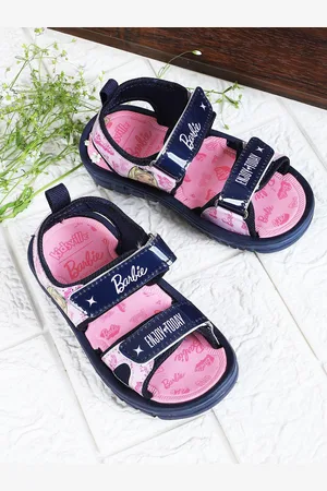 Kidsville Girls Barbie Printed Comfort Sandals