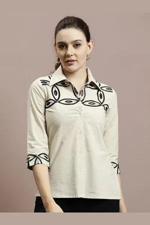 ATHENA Women Relaxed Opaque Party Shirt