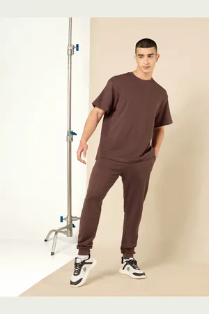 Cult Men Lifestyle Cotton Brown Co-ord Set