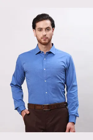 Park Avenue Men Cutaway Collar Solid Cotton Slim Fit Formal Shirt