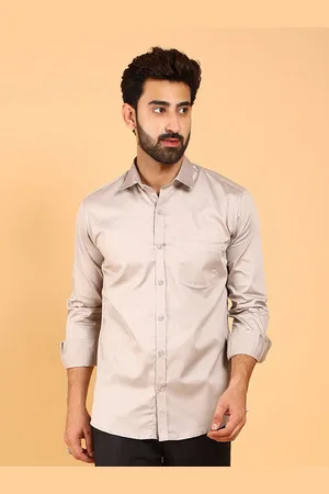 Blue Bird Premium Long Sleeves Satin Casual Shirt