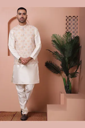 Jompers Regular Kurta with Churidar With Nehru Jacket