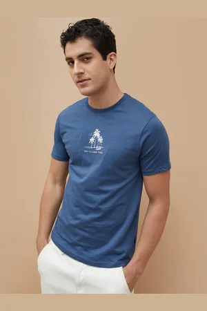 Lifestyle Men Floral Printed Pockets T-shirt