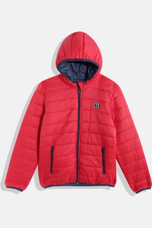 Indian Terrain Boys Foldable Hooded Padded Jacket