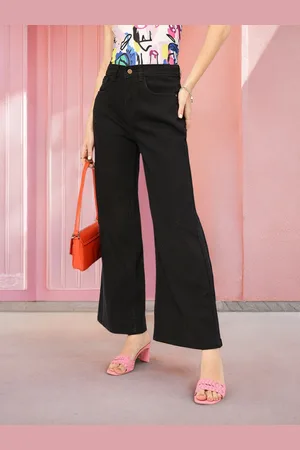 DressBerry Women Function Fusion Wide Leg Stretchable Jeans