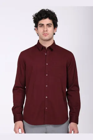 Indian Terrain Men Classic Slim Fit Opaque Casual Shirt
