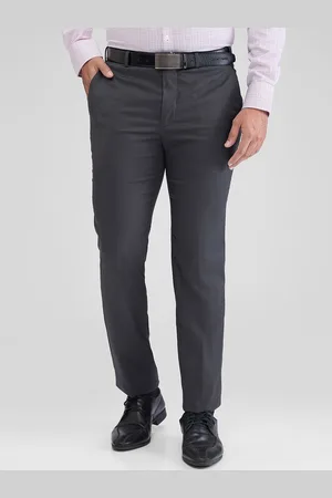 Park Avenue Men Textured Slim Fit Trousers