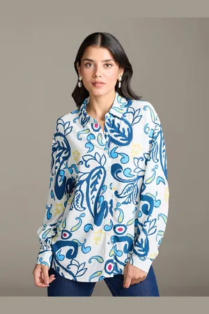 20Dresses Comfort Floral Printed Oversized Shirt