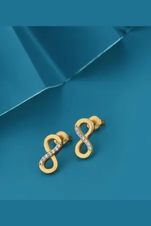 Carlton London 18KT Gold-Plated Cubic Zirconica Contemporary Studs
