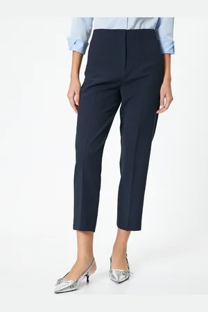 Koton Women Slim Fit High-Rise Trouser
