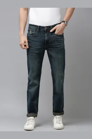 Ralph Lauren Men Blue Slim Fit Heavy Fade Stretchable Jeans