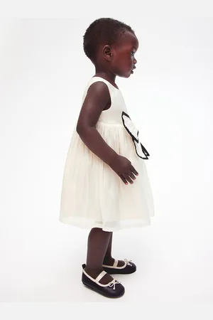 H&M Girls Bow-Detail Organza Dress
