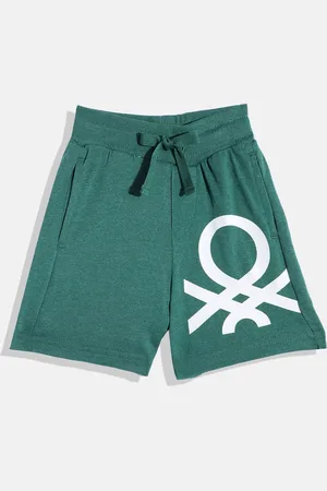 Benetton Boys Brand Logo Printed Detail Shorts