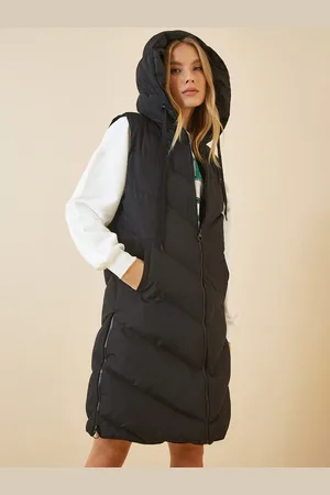 Happiness istanbul Women Colourblocked Longline Padded Jacket