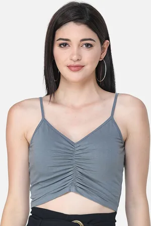 Cation Shoulder Straps Crop Top