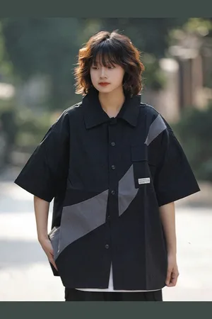DressBerry Women Colour blocked Cotton Shirt Top