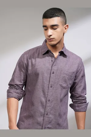 Highlander Men Slim Fit Opaque Striped Casual Shirt