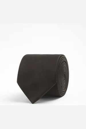 The Bear House Men Black Broad Tie