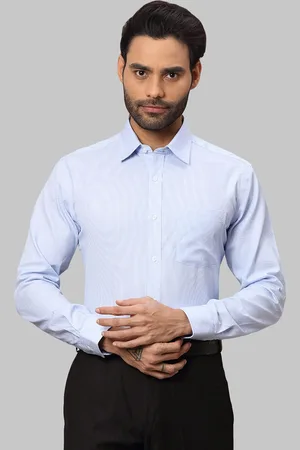 Park Avenue Men Cotton Striped Formal Shirt