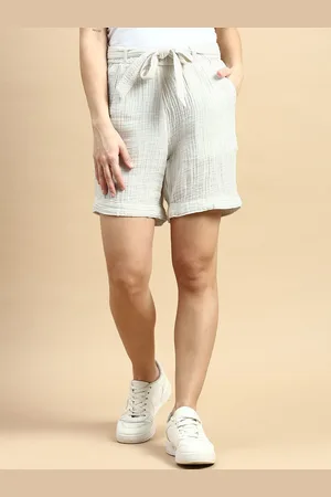 De Moza Women Striped Technology Shorts