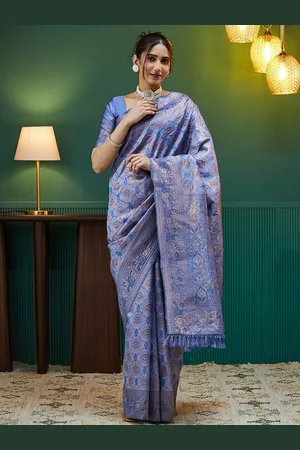 Satrani Woven Design Zari Pure Silk Banarasi Saree