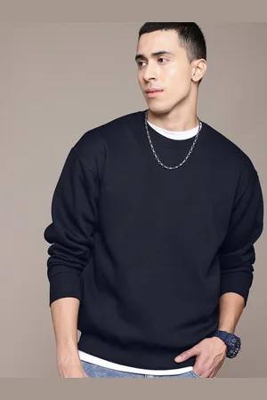 Roadster The Lifestyle Co. Solid Drop Shoulder Sleeves Sweatshirt