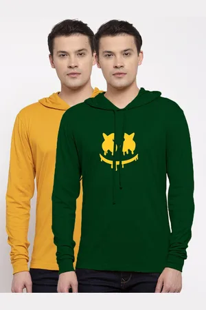 Friskers Men Pack of 2 Printed Pure Cotton T-shirts