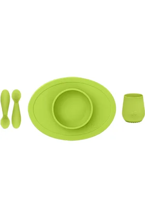 Ezpz Unisex Kids Lime Green FDA First Utensil Set