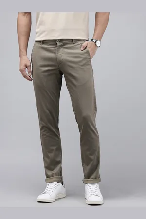 Arrow Men Slim Fit Micro Ditsy Printed Low-Rise Trousers