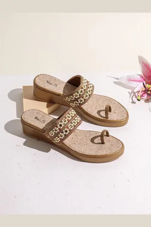 Inc 5 Embellished Ethnic Wedge Sandals