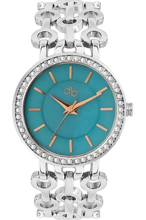 DressBerry Women Brass Patterned Dial & Straps Analogue Watch DB18-F