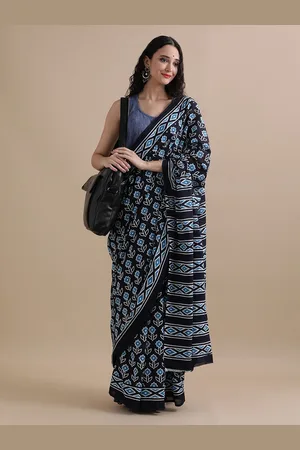 Jaipur Floral Printed Pure Cotton Saree