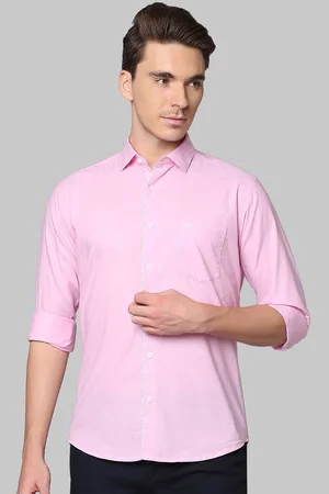 Park Avenue Men Pink Slim Fit Cotton Casual Shirt